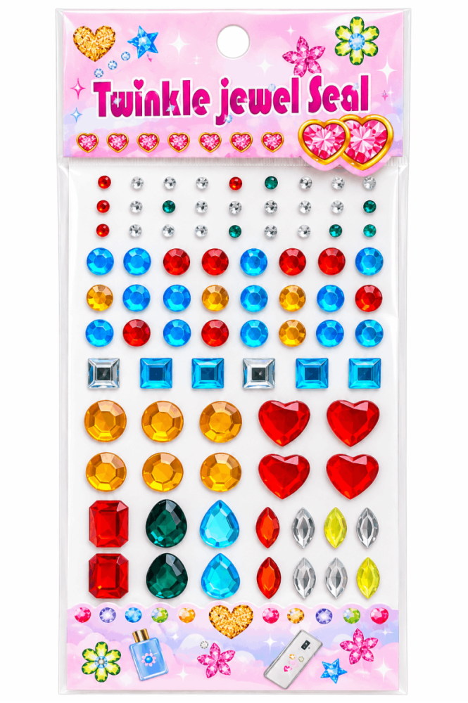 Mix Kristal Yüz Taşı Seti