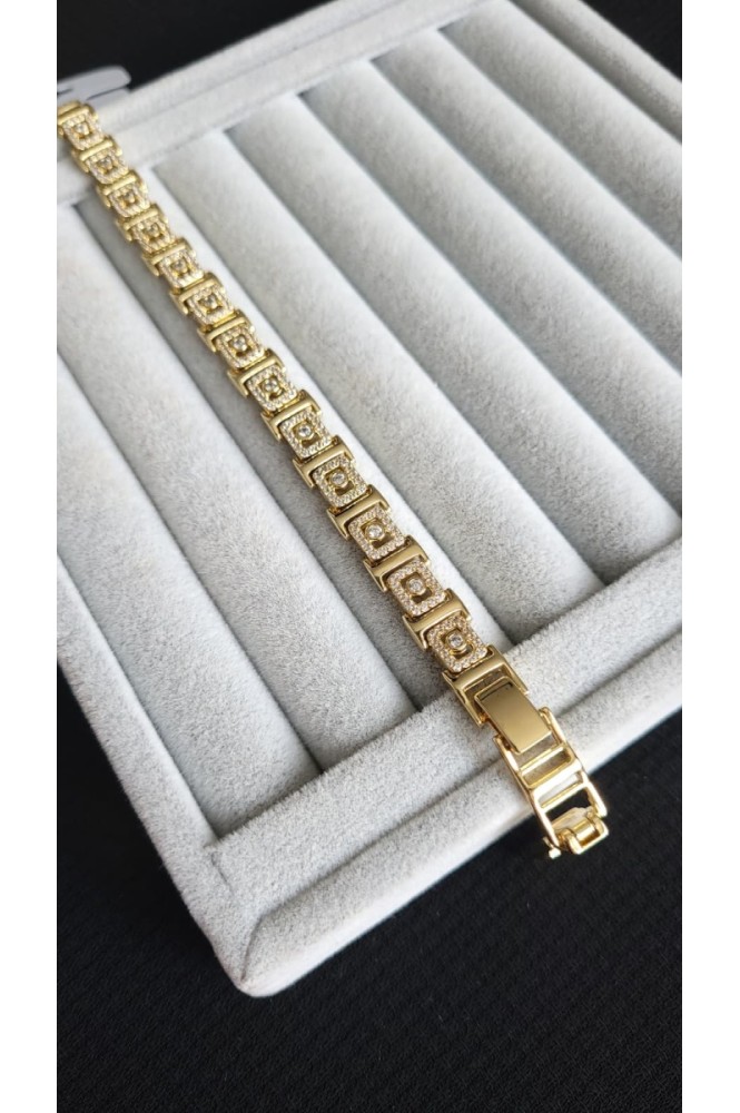 VIP 14  k  sıralı  kare model bileklik