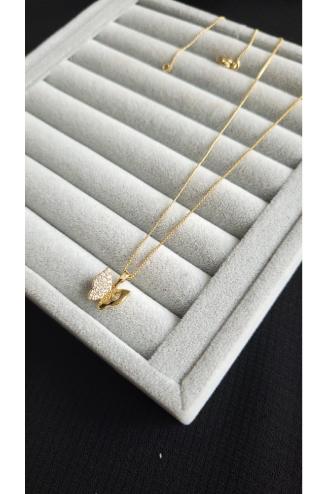 VIP 14  k kelebek kolye