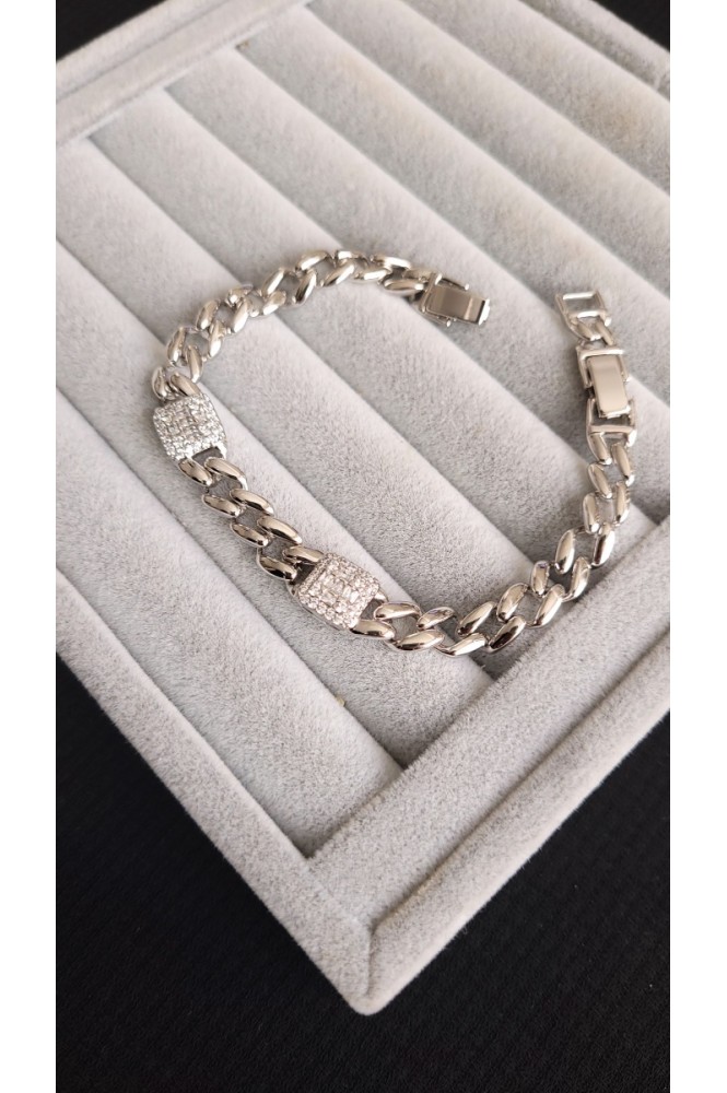 VIP İki baget silver bileklik